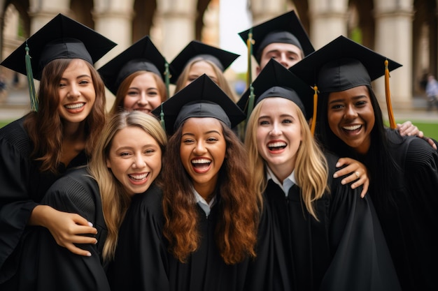 Des diplômés d'université heureux, diversifiés et satisfaits