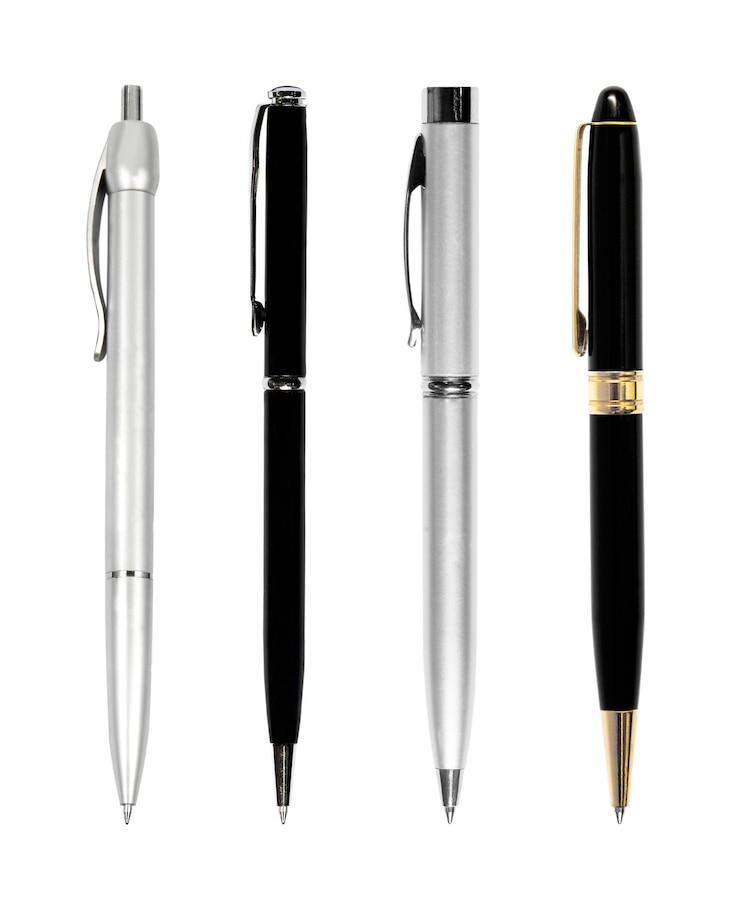 Photo directement au-dessus du tir du stylo