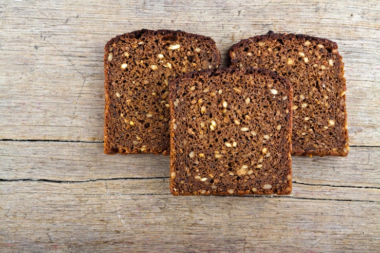 Photo directement au-dessus de la photo du petit déjeuner sur la table