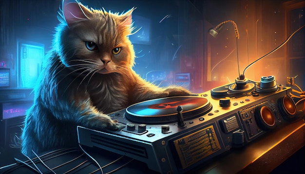 Disc-jockey dj chaton