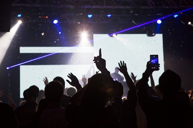 Disco lors d&#39;un concert avec de la musique légère