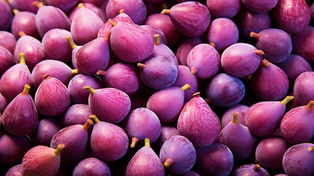 Une dispersion de figues juteuses mûres beau fond lumineux génératif ai