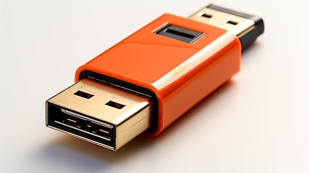 Dispositif électronique USB sur fond blanc