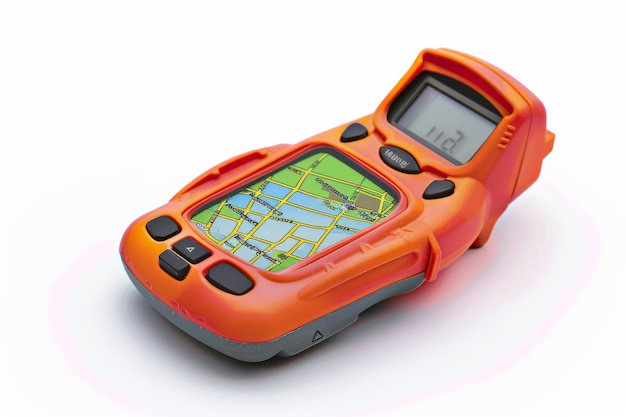 Dispositif GPS sur fond blanc