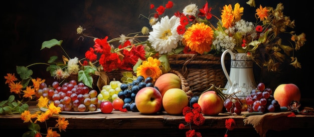 Disposition des outils fruits et fleurs