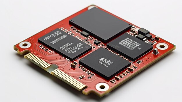 Un disque SSD en état solide stocke les données sur la mémoire flash