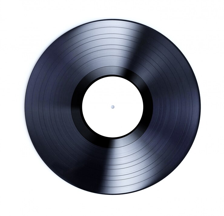 Photo disque vinyle isolé
