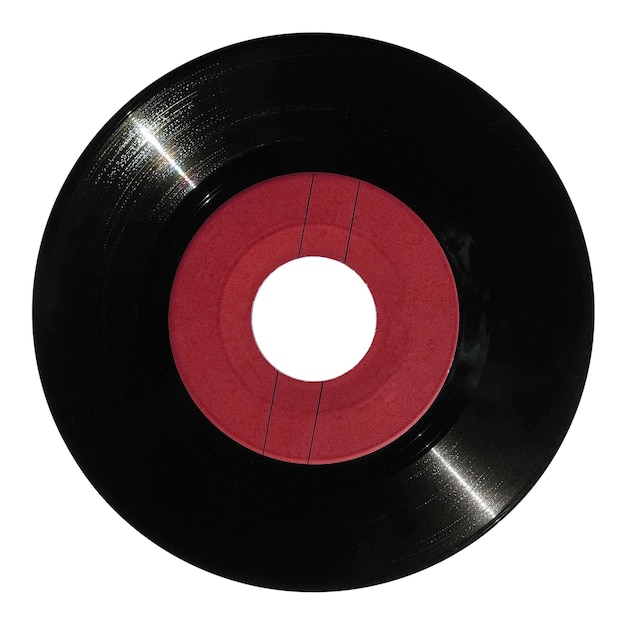 Disque vinyle rouge