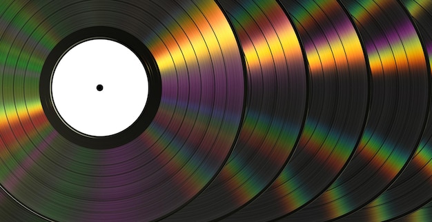 Disques vinyle avec dispersion