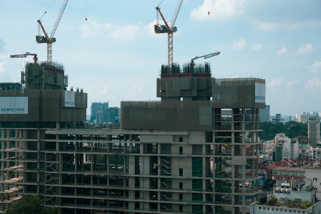 Dist 1 Centre-ville de Ho Chi Minh, vue depuis l'immeuble de bureaux