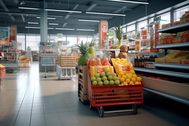 Distribution des échantillons dans les supermarchés