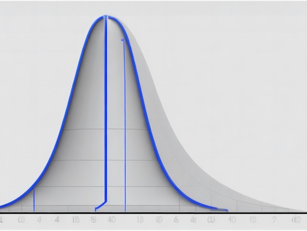 Distribution gaussienne sur une courbe en cloche