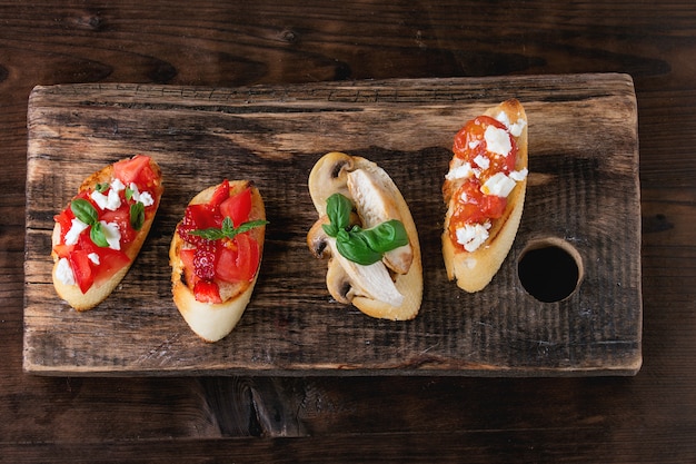 Divers bruschetta