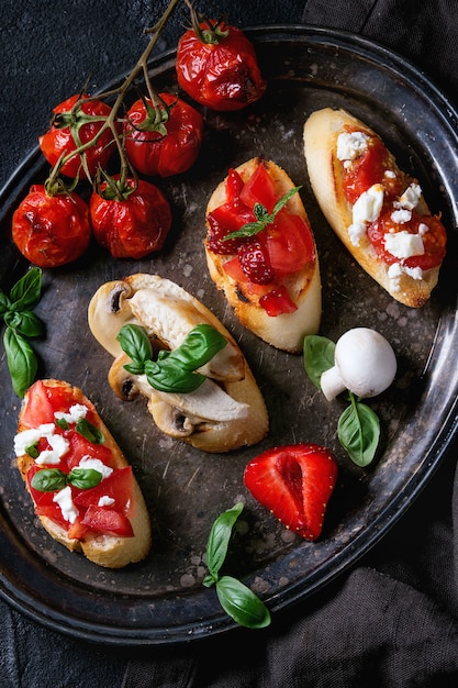 Divers bruschetta