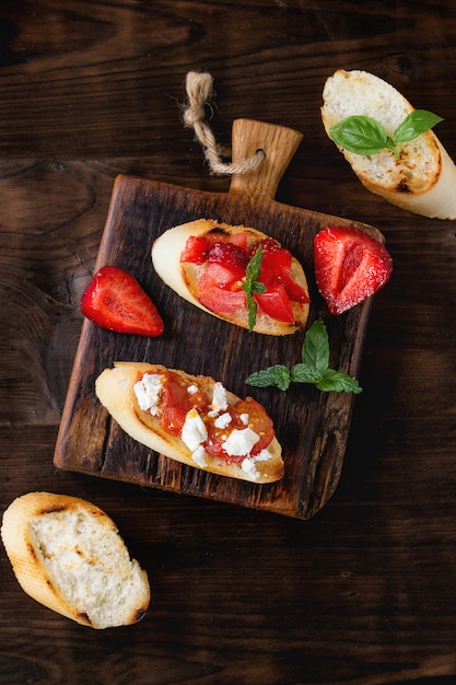 Divers de bruschetta