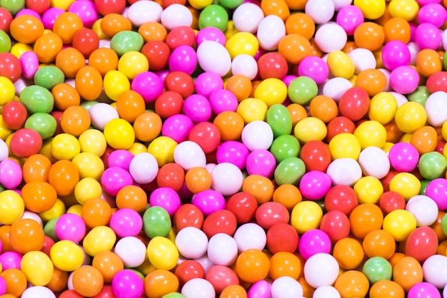 Photo divers fond de bonbons sucrés colorés