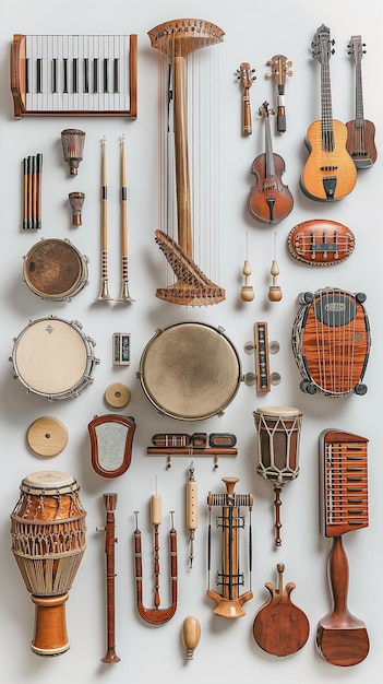 Photo divers instruments de musique