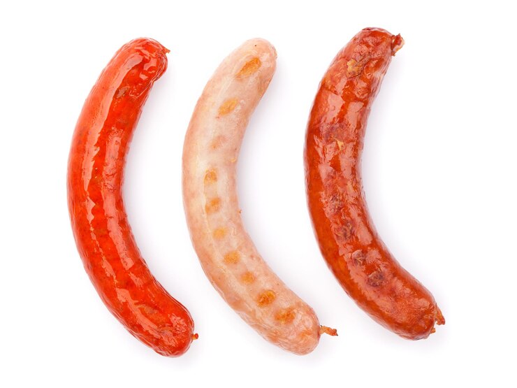 Diverses saucisses grillées