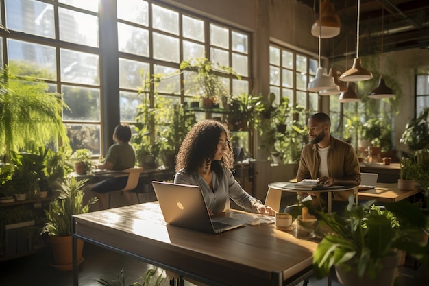 Photo la diversité au travail les gens dans un bureau collaboratif