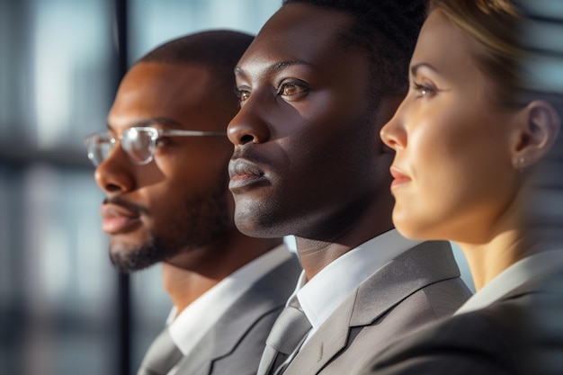 Diversité ethnique Des personnes de cultures différentes participent à un entretien d'embauche inclusif et équitable