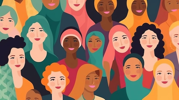 Diversité femmes multiethniques femmes de différentes cultures et de différents pays
