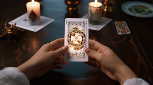 La divination sur les cartes du tarot Occultisme arrière-plan ésotérique