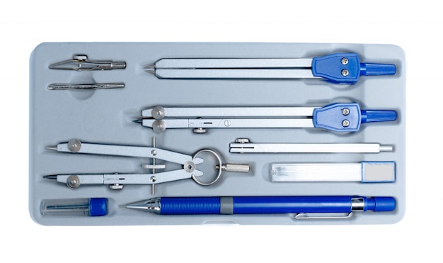 Diviseurs d'ingénierie Outils isolés sur fond blanc