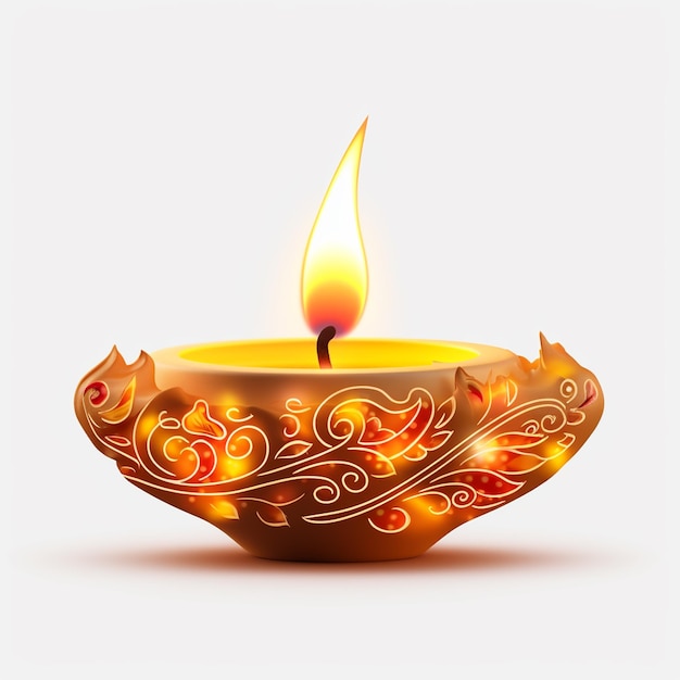 Diwali Diya Png fond blanc