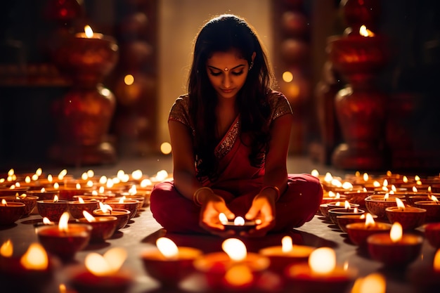 Diwali radieux : Fête de la Lumière.