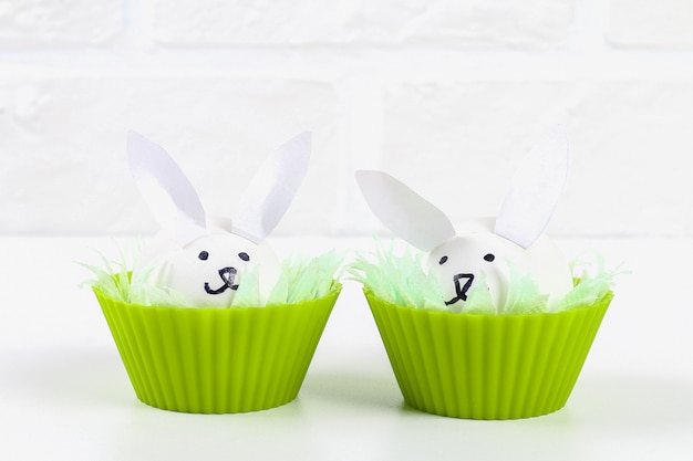 Diy lapin des œufs pour Pâques.