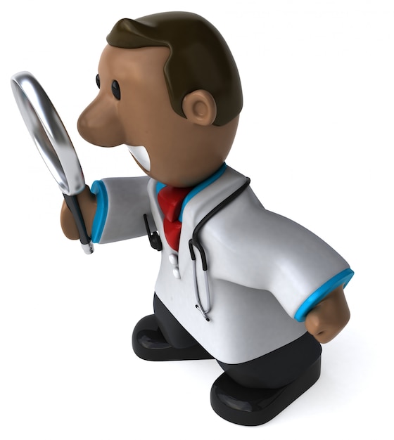 Photo docteur amusant - illustration 3d