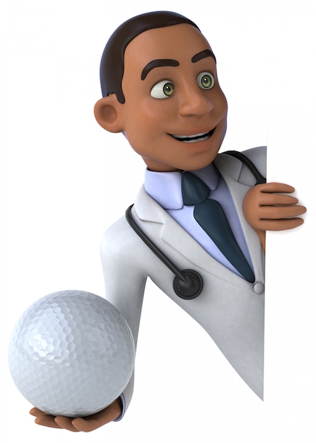 Docteur amusant - personnage 3D