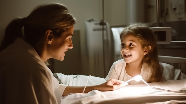 Docteur à l'examen d'un patient mineur