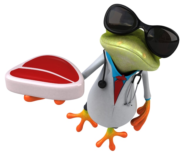 Docteur grenouille - Illustration 3D