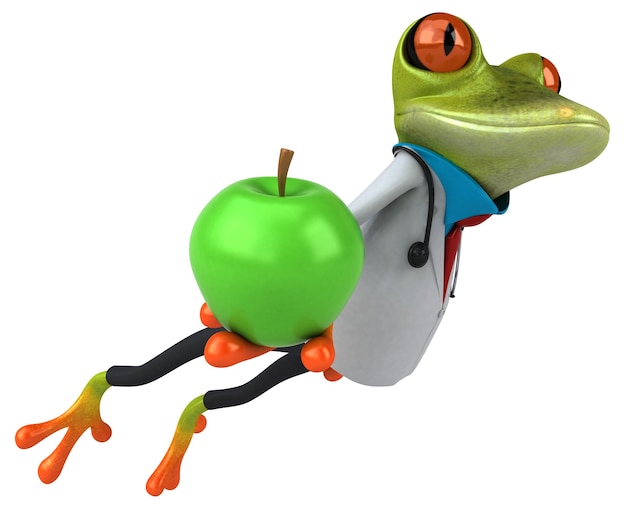 Docteur grenouille - Illustration 3D