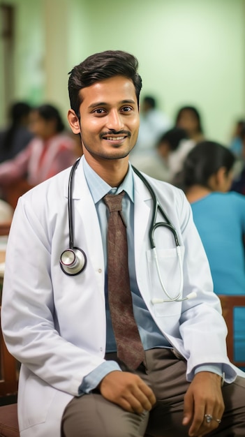 Docteur indien à l'hôpital