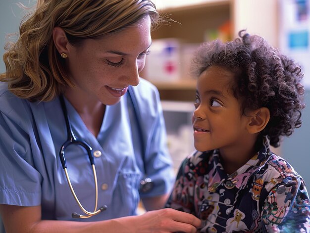 Docteur et patient en train de parler.