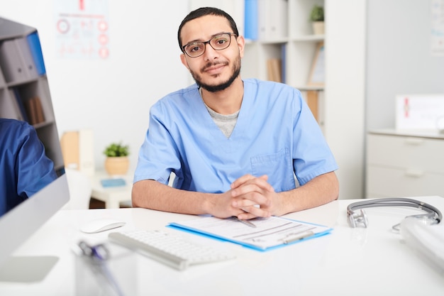 Docteur, poser, bureau