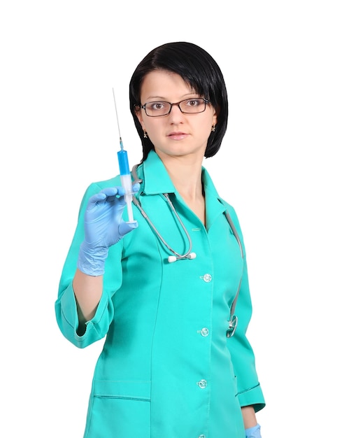 Docteur avec seringue