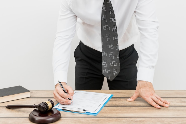 Photo document de remplissage avocat
