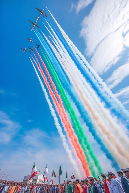 Documentez le spectacle aérien à couper le souffle de l'armée de l'air indienne le jour de la République