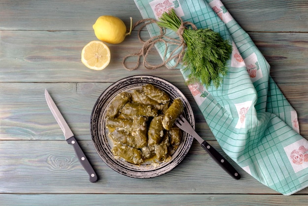 Dolmas sauce egglemon cuisine grecque