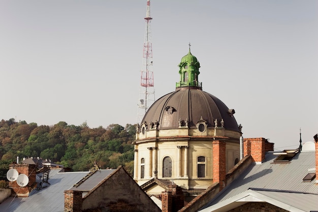 Dôme de la cathédrale dominicaine de Lviv