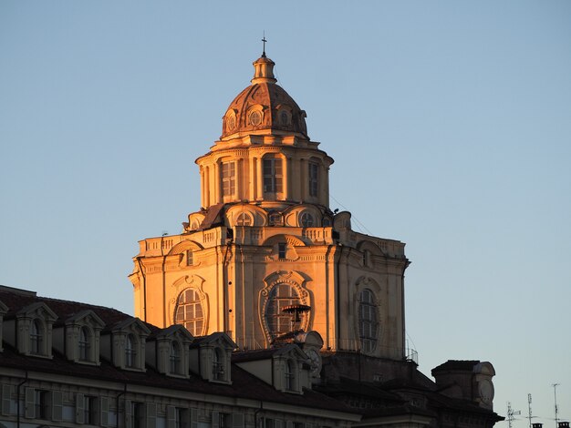 Dôme de l'église San Lorenzo à Turin