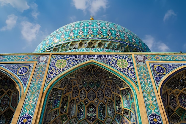 Le dôme de la mosquée de Samarkand en Ouzbékistan