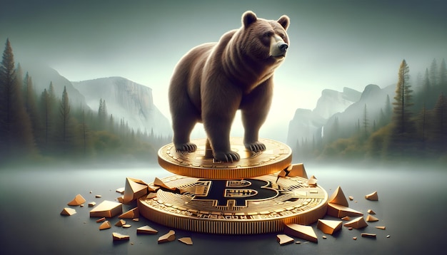 Domination des ours sur les pièces de crypto-monnaie cassées