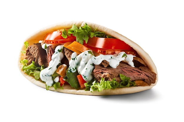 Photo doner kebab ia générative