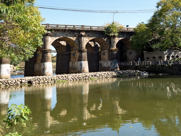 DongÃ¢â€Â™An Bridge est classé comme un pont en arc de pierre sur trois mille ans à Hsinchu, Taiwan.