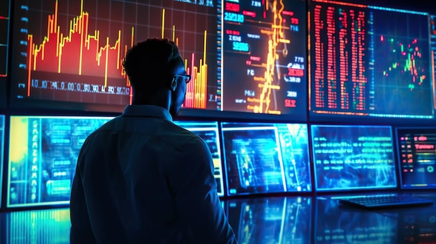 données sur le marché boursier négociation en ligne surveillance du marché technologie financière analyse des stocks