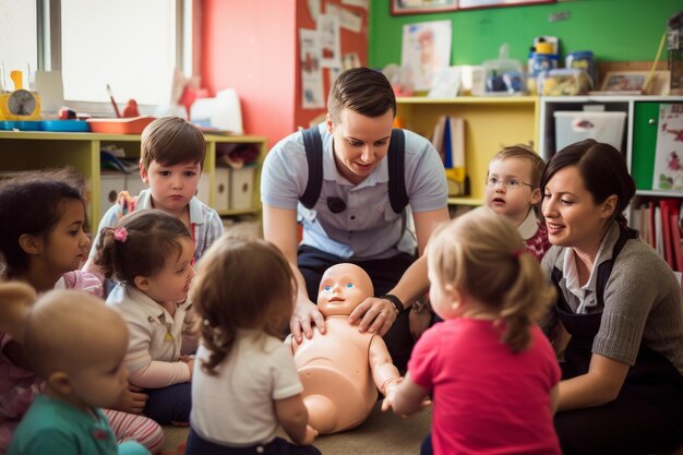 Donner aux enseignants et aux enfants les compétences nécessaires pour sauver des vies Un voyage en classe de premiers soins AR 32